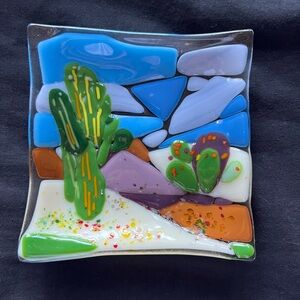 Fused Glass Trinket Tray